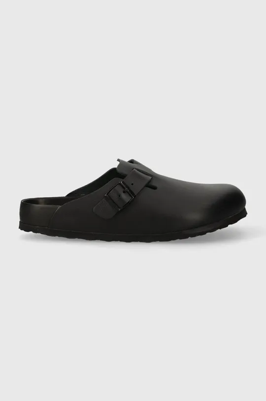 Kožené pantofle Birkenstock Boston černá