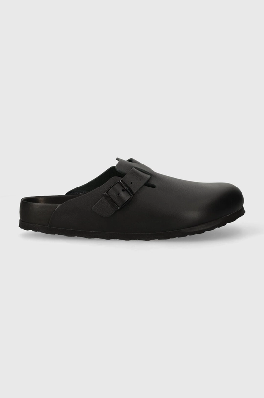 Birkenstock leather sliders Boston black