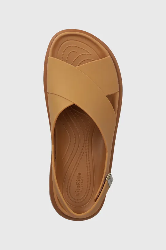 béžová Sandále Crocs Brooklyn Luxe Strap