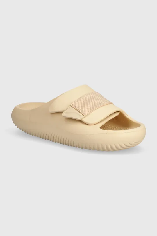 beżowy Crocs klapki Mellow Luxe Recovery Slide Unisex