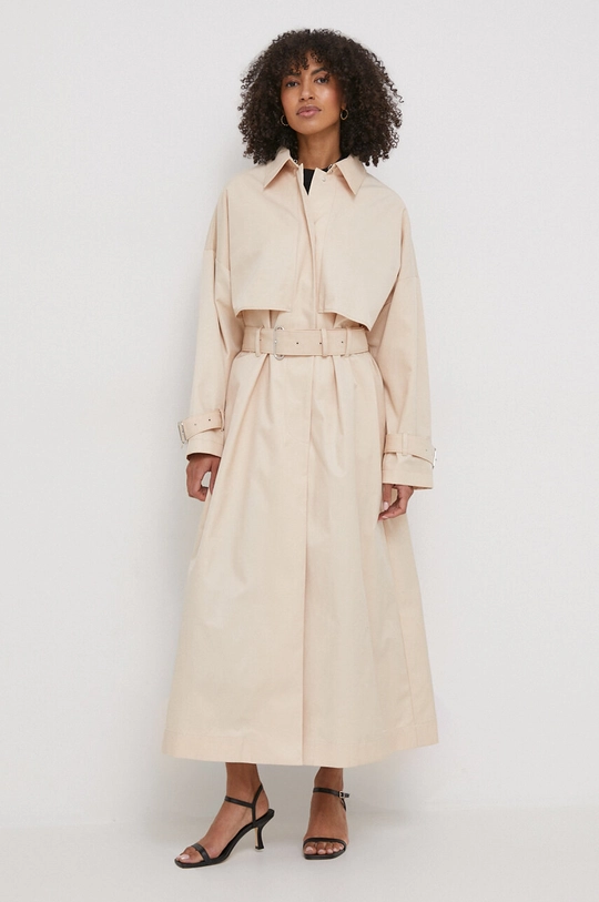 beige Calvin Klein trench Donna