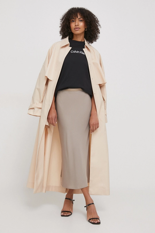 beige Calvin Klein trench