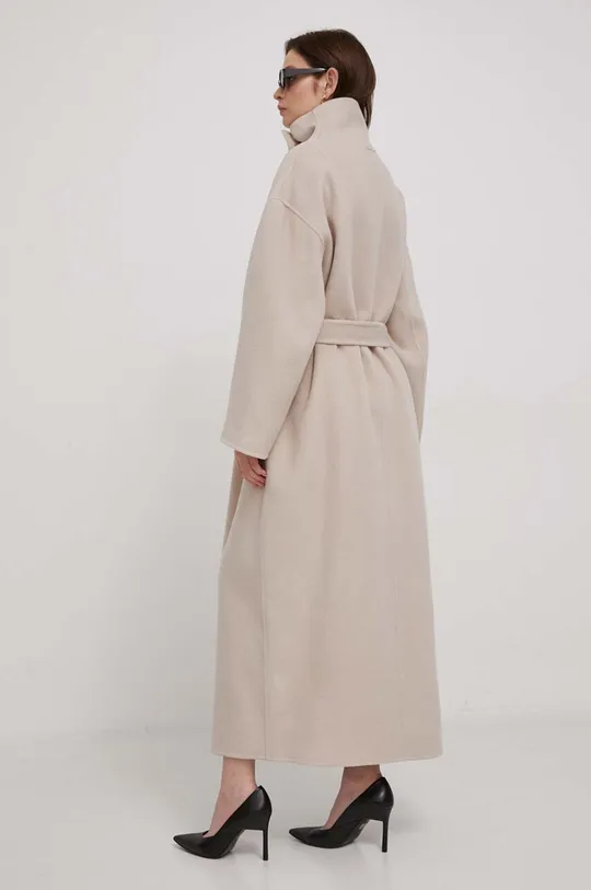 Vlnený kabát Calvin Klein 100 % Vlna