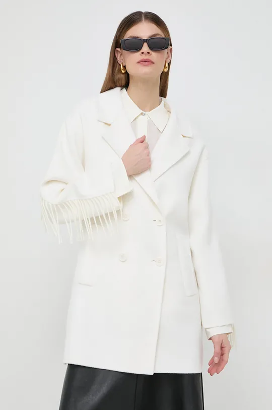 beige Twinset cappotto in lana Donna