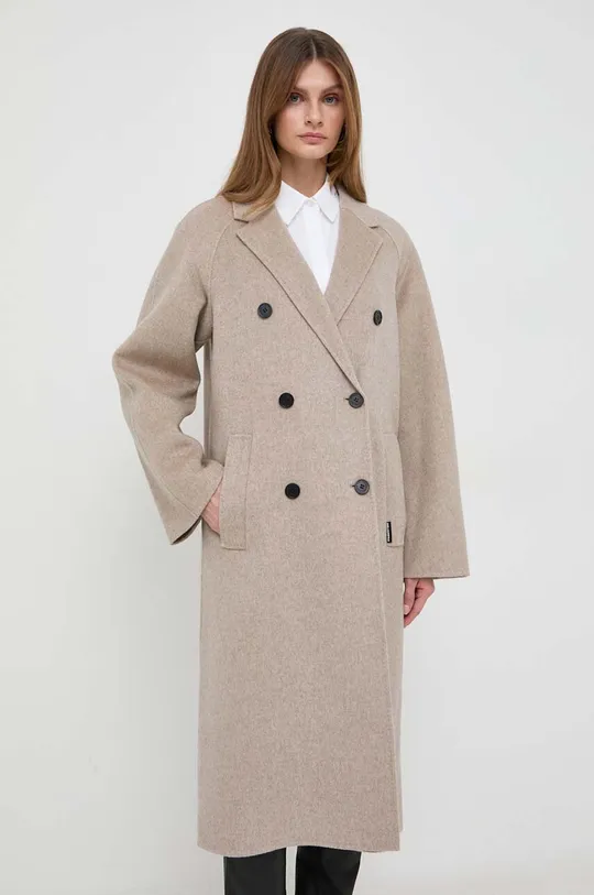 Vlnený kabát Karl Lagerfeld 85 % Vlna, 15 % Polyamid