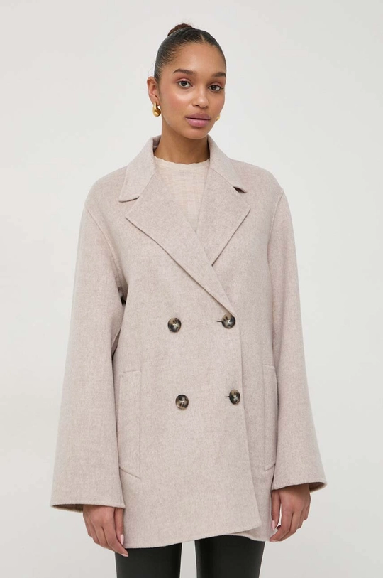 beige Ivy Oak cappotto in lana Donna