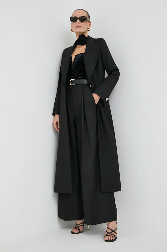 Ivy Oak cappotto con aggiunta di lana nero