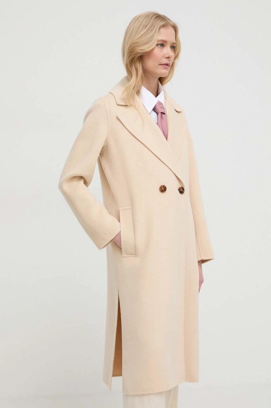 beige Marella cappotto in lana