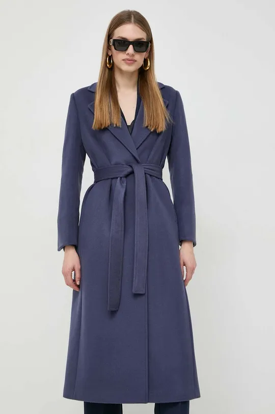 тёмно-синий Шерстяное пальто MAX&Co. Женский