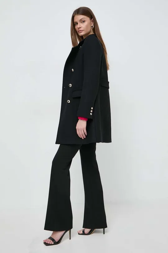 μαύρο Μάλλινο παλτό Morgan GBLACK Γυναικεία