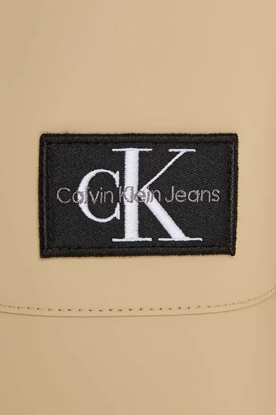 beżowy Calvin Klein Jeans płaszcz dziecięcy