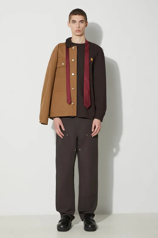 Джинсова куртка Carhartt WIP Michigan Coat коричневий