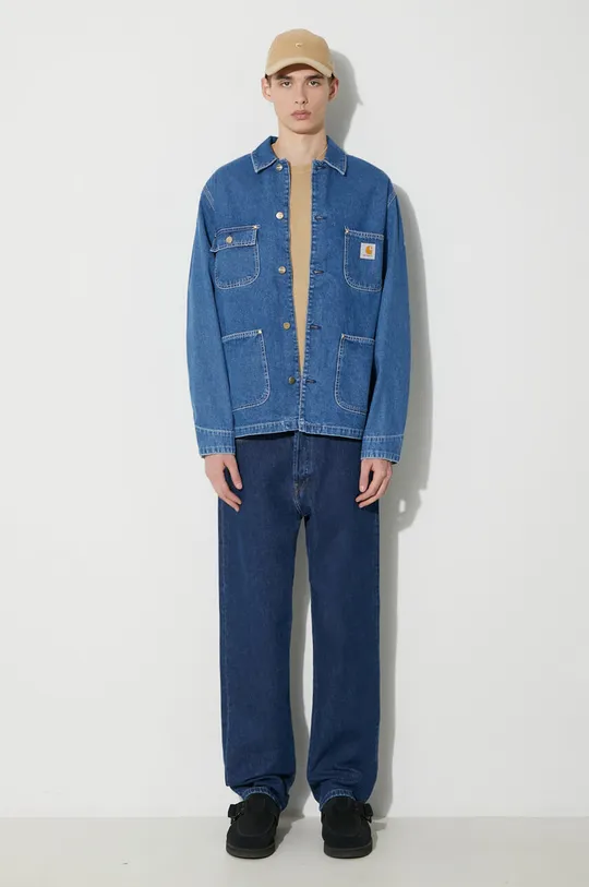 Carhartt WIP kurtka jeansowa OG Chore Coat niebieski