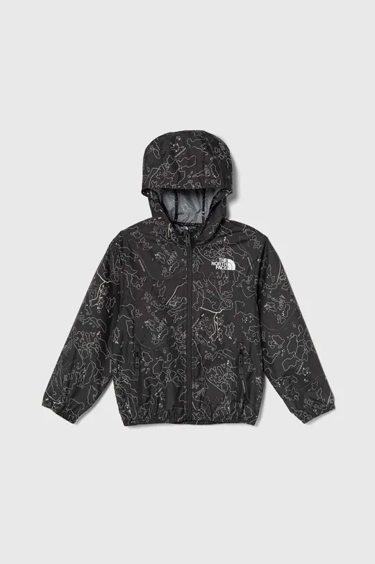 серый Детская куртка The North Face NEVER STOP HOODED WINDWALL JACKET Для мальчиков