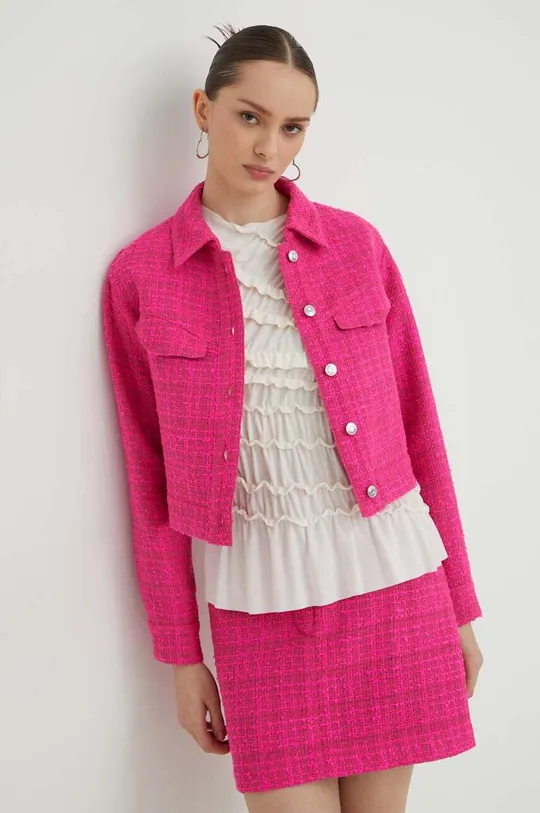 rózsaszín HUGO rövid kabát Női