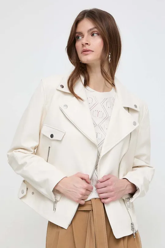 bijela Kožna ramones jakna BOSS Ženski