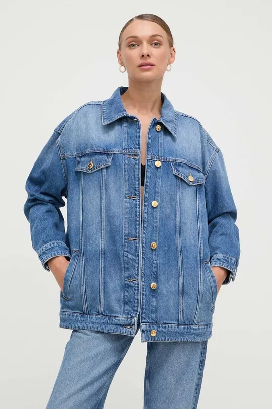 modra Jeans jakna Elisabetta Franchi Ženski