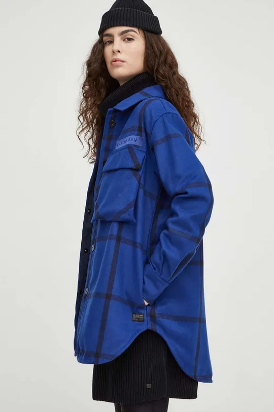 blu G-Star Raw giacca camicia Donna
