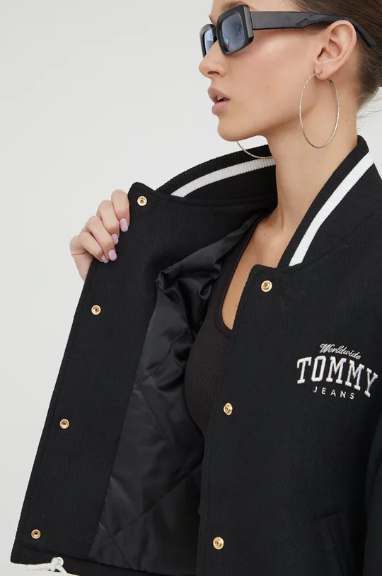 Tommy Jeans giubbotto bomber in misto lana