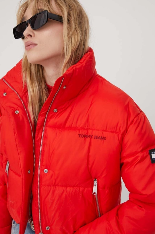 Куртка Tommy Jeans жіноча колір червоний зимова oversize | ANSWEAR.ua