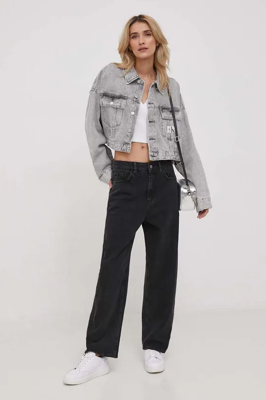 Jeans jakna Calvin Klein Jeans siva