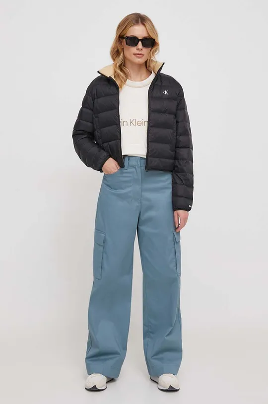 Calvin Klein Jeans kurtka puchowa czarny