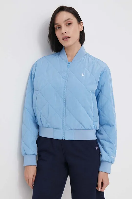modra Bomber jakna Calvin Klein Jeans Ženski