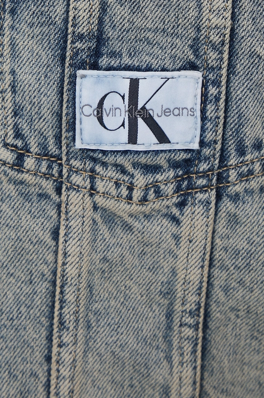 niebieski Calvin Klein Jeans kurtka jeansowa