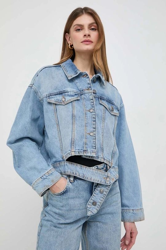 modra Jeans jakna Twinset Ženski