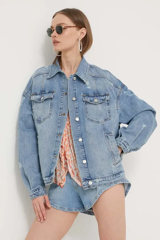 Jeans jakna Chiara Ferragni PUNK Glavni material: 99 % Bombaž, 1 % Elastan Podloga: 100 % Bombaž