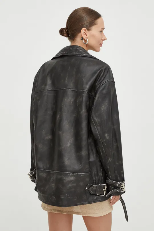 Kožna ramones jakna 2NDDAY 2ND Jagger - Uneven Leather Temeljni materijal: 100% Prirodna koža Postava: 100% Poliester