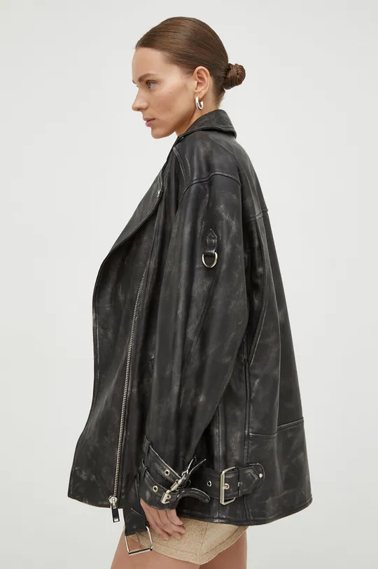 μαύρο Δερμάτινο jacket 2NDDAY2ND Jagger - Uneven Leather