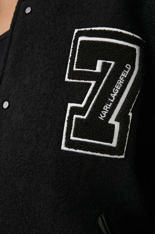 Karl Lagerfeld kurtka bomber z domieszką wełny