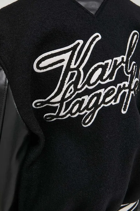 Karl Lagerfeld bomber dzseki gyapjú keverékből
