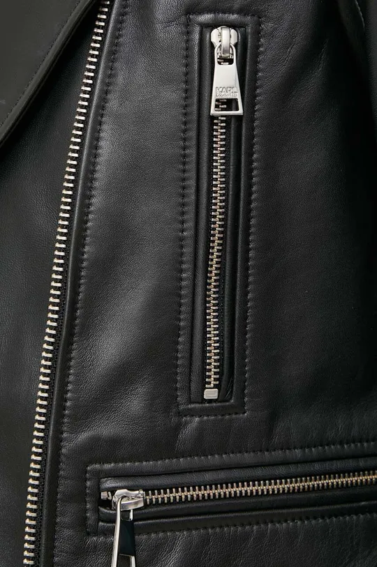 Kožená bunda Karl Lagerfeld Dámsky