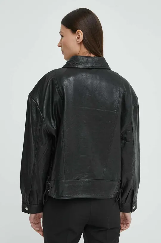 Шкіряна куртка BA&SH BRAD Основний матеріал: 100% Шкіра ягняти Підкладка: 100% Поліестер Підкладка кишені: 100% Бавовна