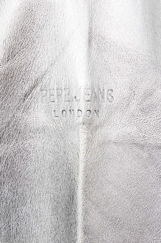 срібний Шкіряна куртка Pepe Jeans