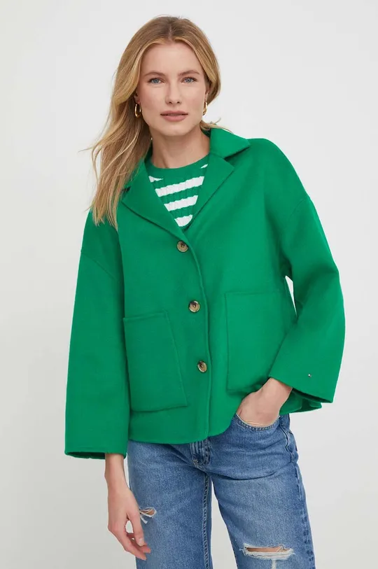 зелёный Шерстяная куртка-бомбер Tommy Hilfiger