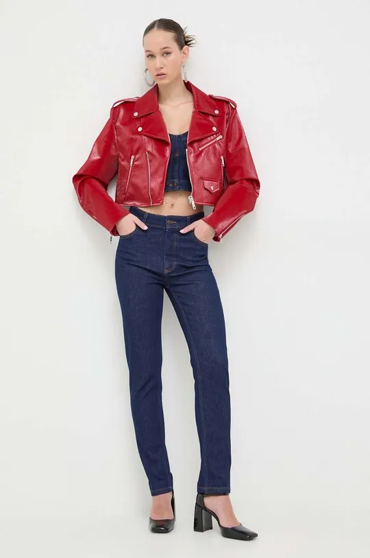 Bunda Moschino Jeans červená