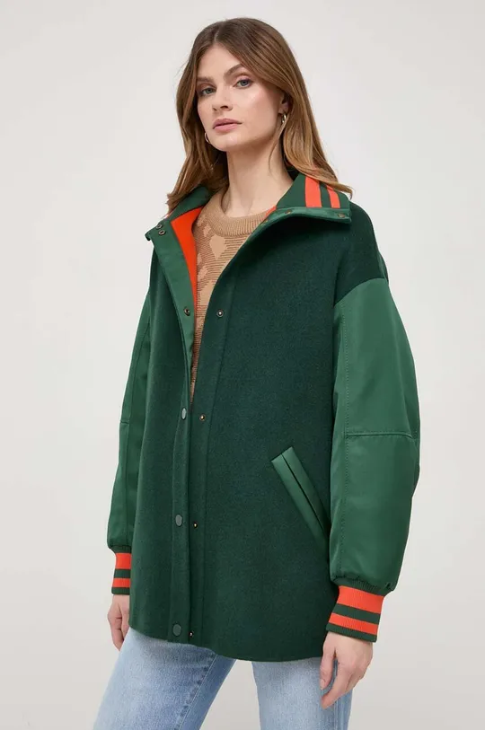 зелёный Шерстяная куртка-бомбер MAX&Co. Женский