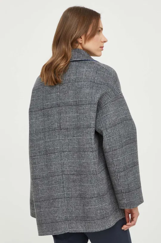 sivá Obojstranný vlnený kabát MAX&Co.