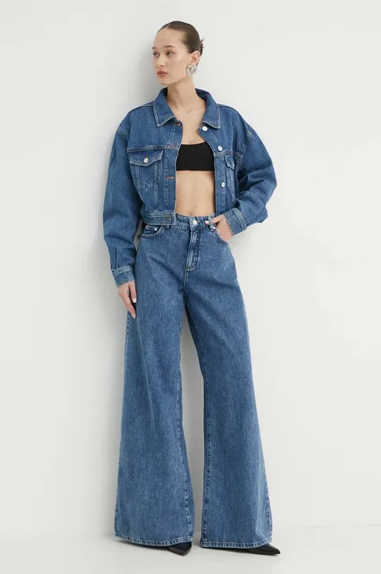 Джинсовая куртка Moschino Jeans голубой