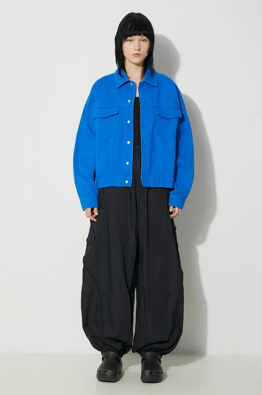 blue adidas Originals denim jacket x Ksenia Schnaider Women’s