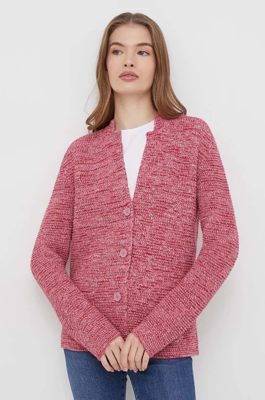 rosa United Colors of Benetton cardigan in cotone Donna