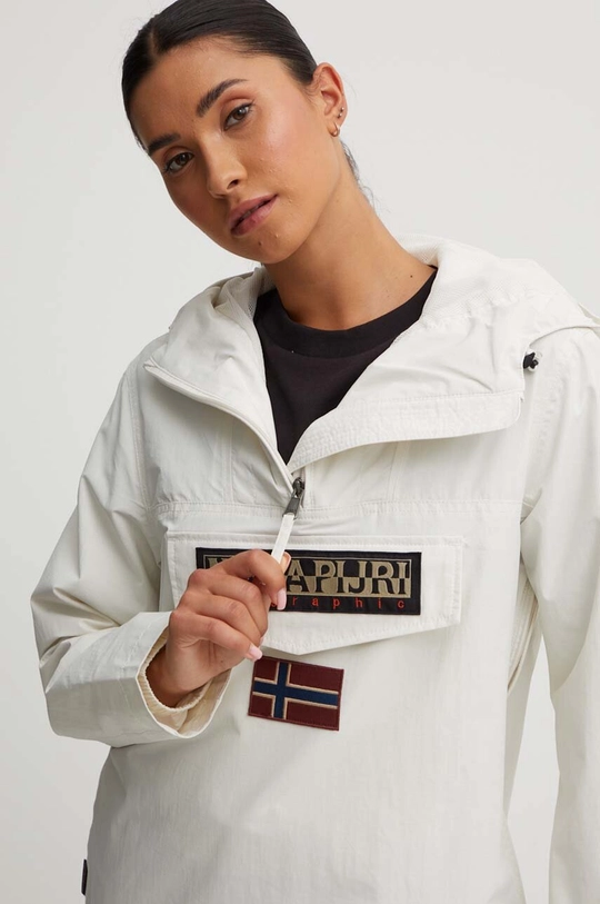 white Napapijri jacket