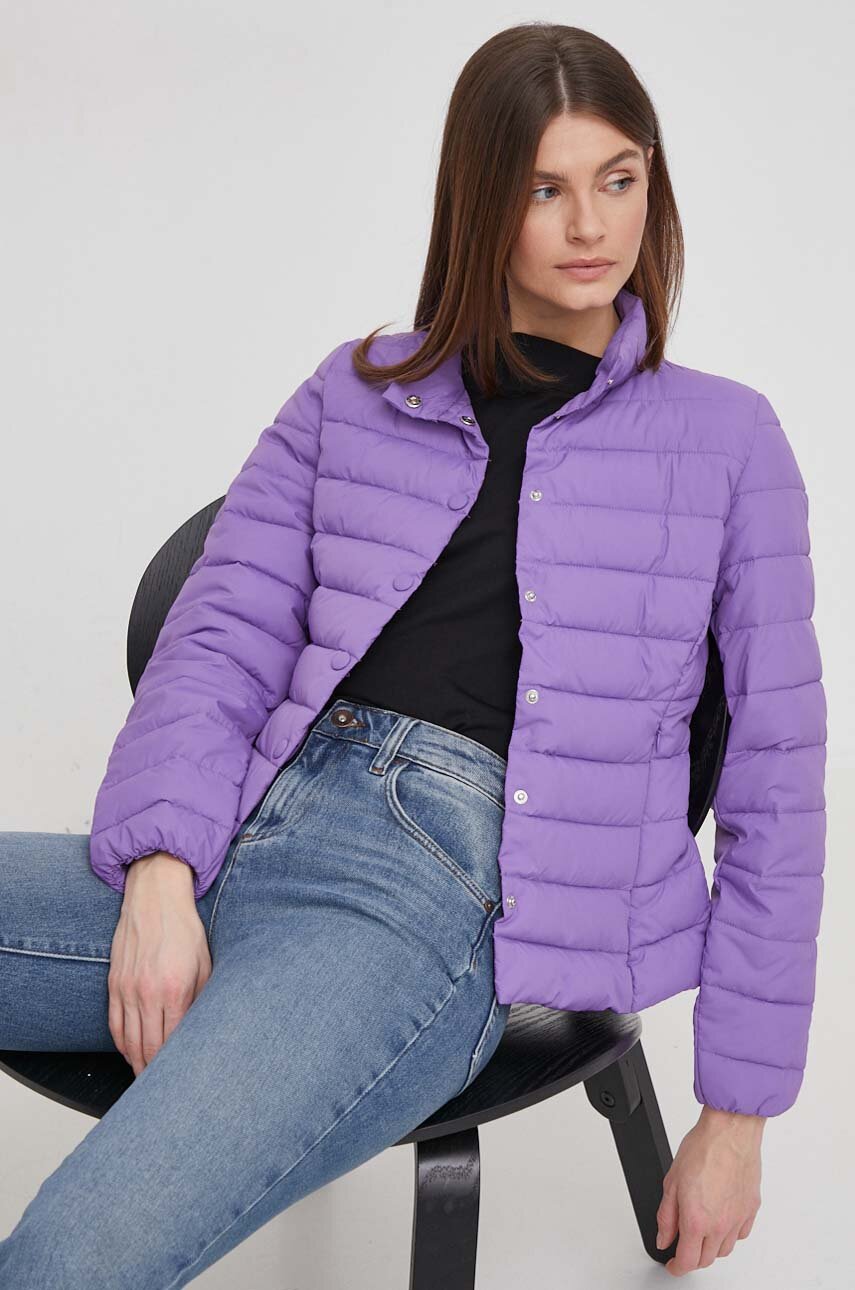 Sisley Giacca di transizione 2N7WLN01D Viola Regular Fit Sisley Giacca di transizione 2N7WLN01D Viola Regular Fit