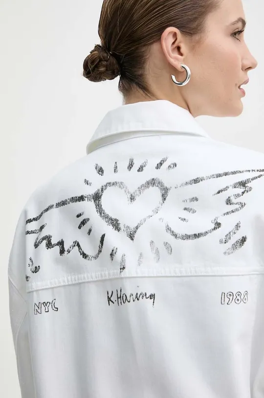 bijela Traper jakna Miss Sixty x Keith Haring