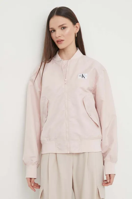 roza Bomber jakna Calvin Klein Jeans Ženski