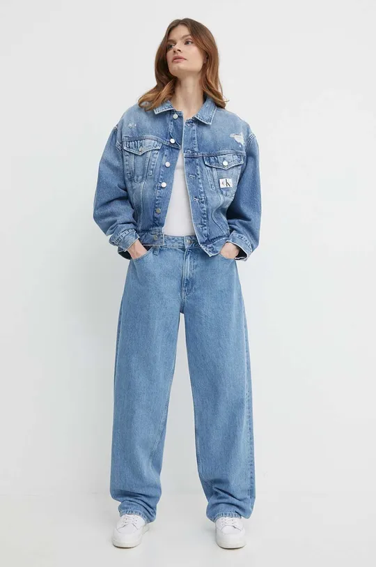 Jeans jakna Calvin Klein Jeans modra