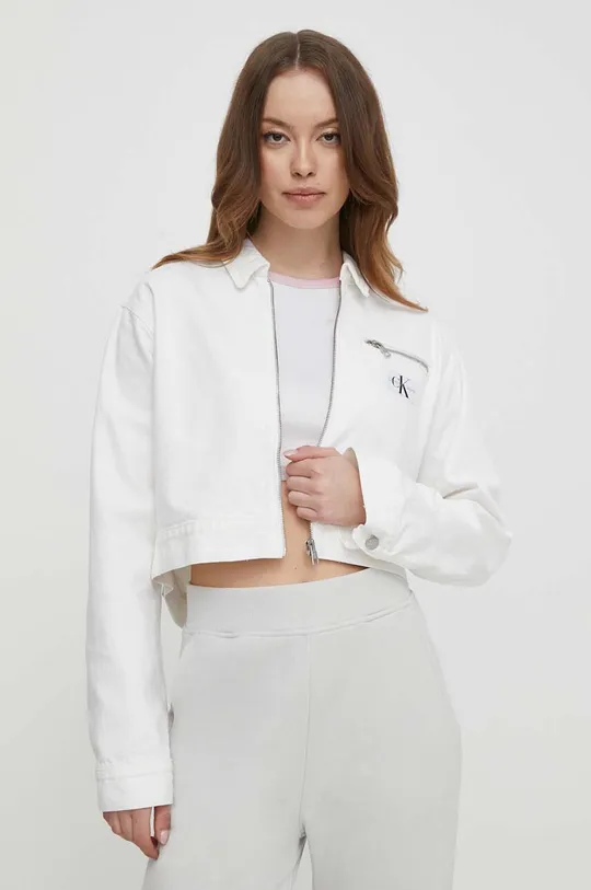 bela Jeans jakna Calvin Klein Jeans Ženski